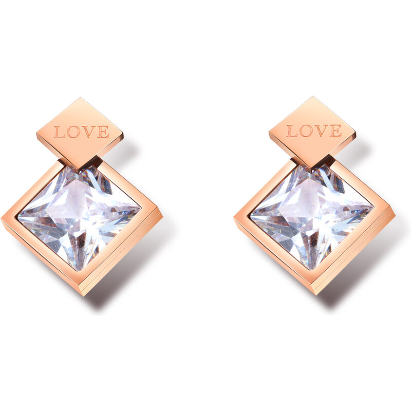 Oceľové náušnice Glare 158 51007193