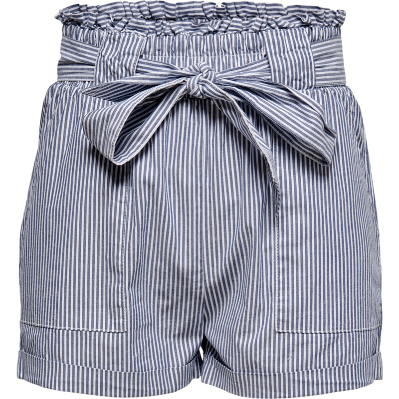 ONLY Nohavice Smilla modrosivá / biela 32481509