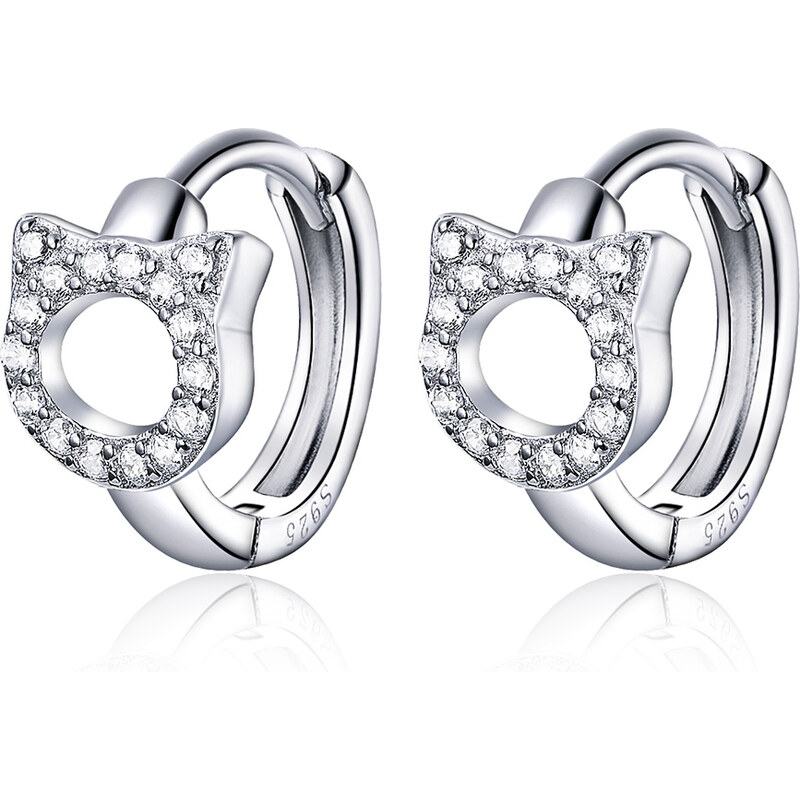 Olivie Strieborné krúžky MAČKA 5050 23361058