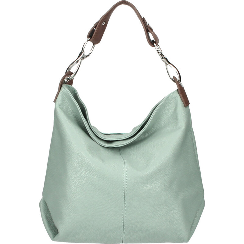 Diva Kožená dámska kabelka Shaila mentolová zelená 22865982