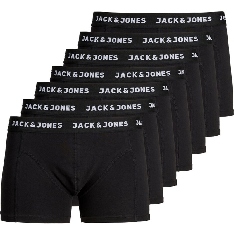 JACK & JONES Boxerky Chuey čierna / biela 13970107