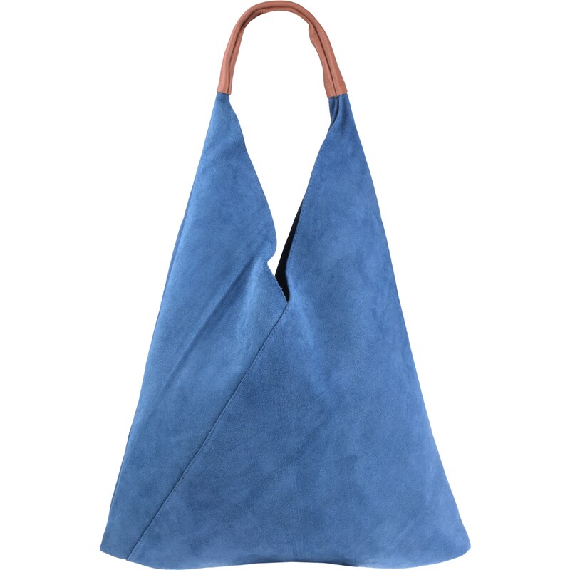 Modrá kožená talianska kabelka Caliva Blu Chiaro NovaKabelka.sk 22989516