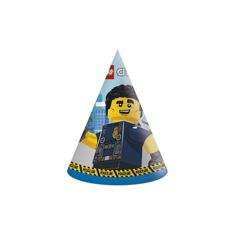 Procos Papierové klobúčiky Lego City - 6 ks