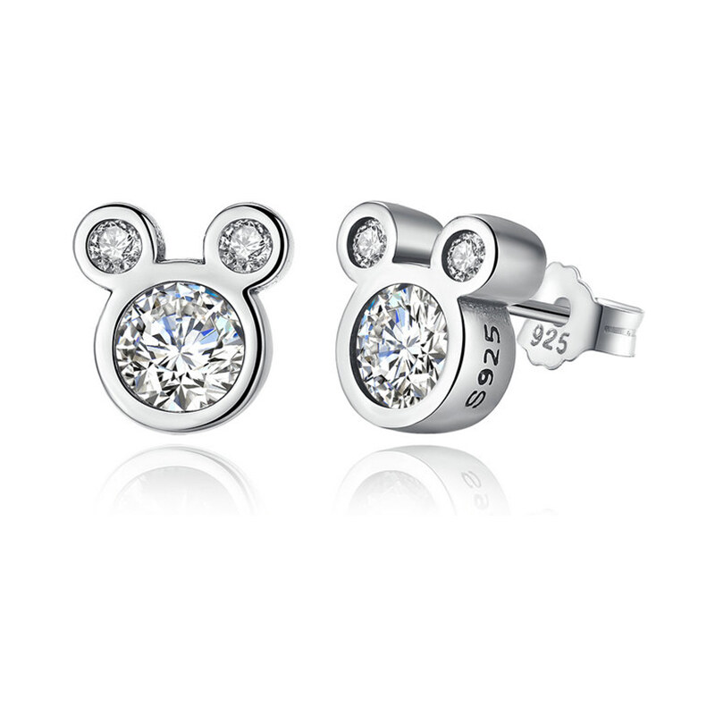Olivie Strieborné náušnice MOUSE 5053 23361083