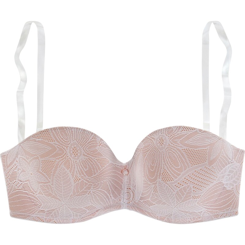 NUANCE Podprsenka béžová / biela 54224754