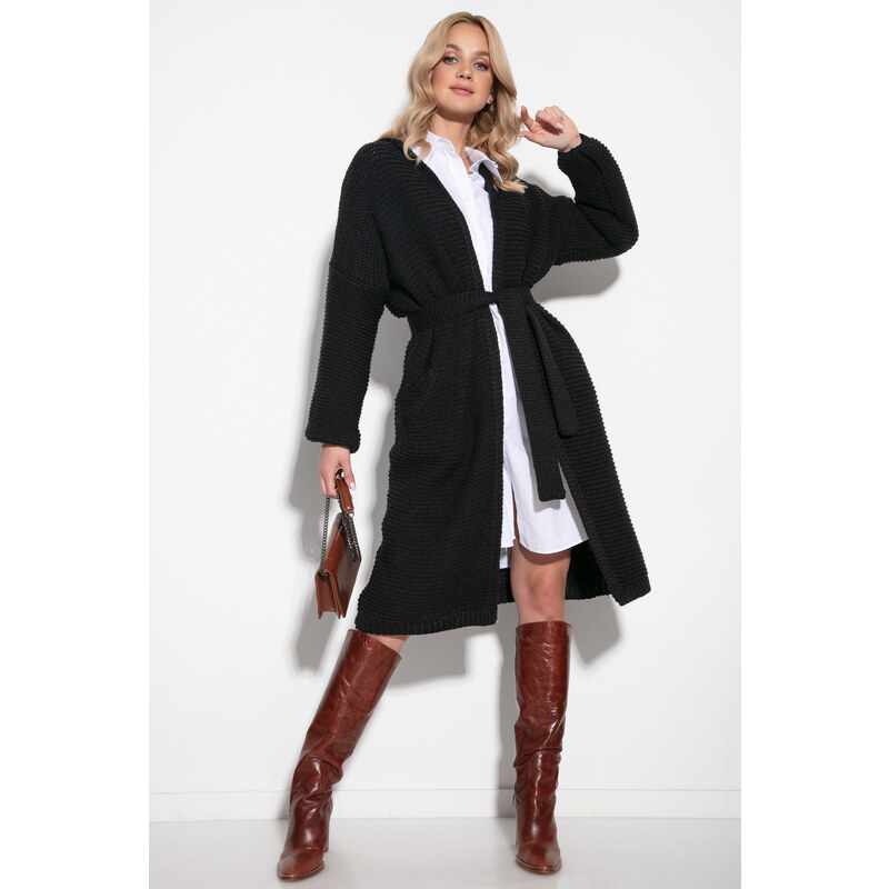 Glara Dámsky pletený oversized kardigan 23017956