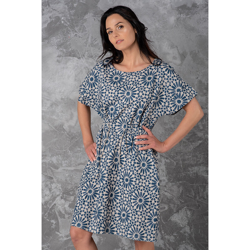 Glara Letné lanové vzorované šaty 28823371