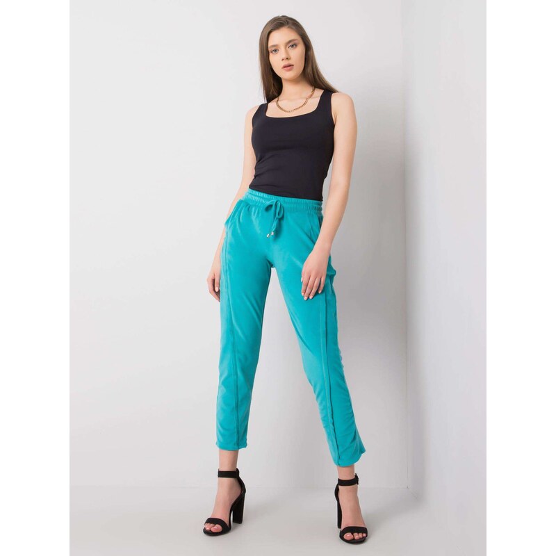 RUE PARIS Sweatpants-RV-DR-6110.92P-Turquoise 64682662