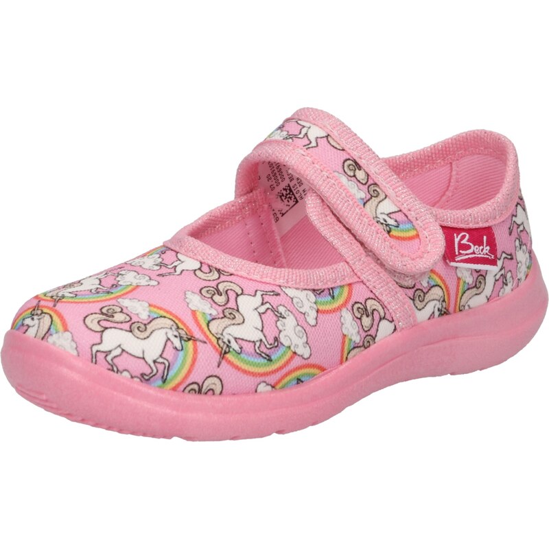 BECK Papuče Rainbow telová / limetková / svetlozelená / ružová / biela 65791357