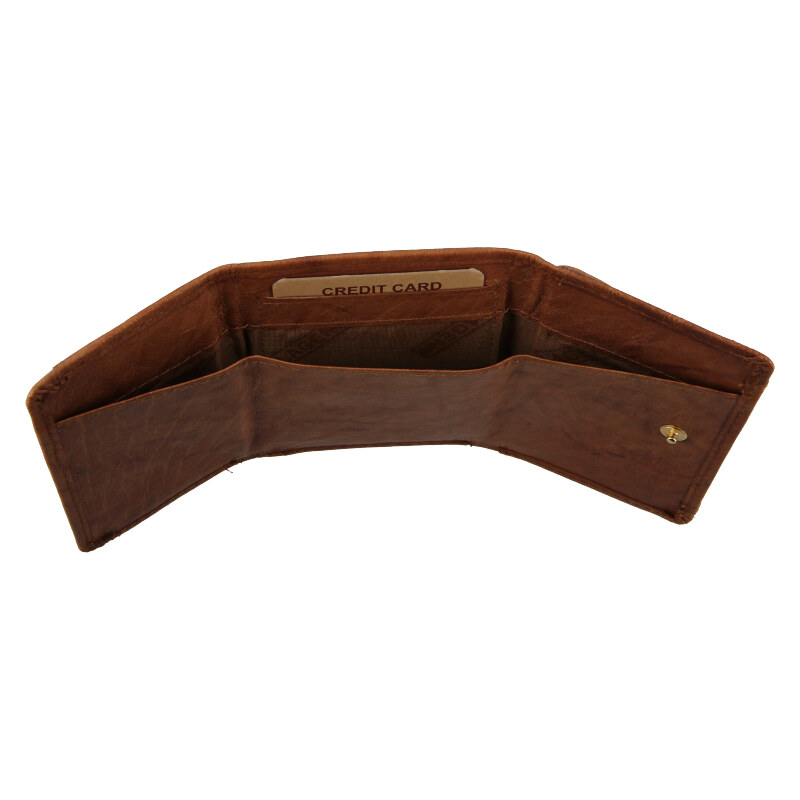 Lagen Dámska kožená peňaženka W-22030 (malá peňaženka) koňak 9098058