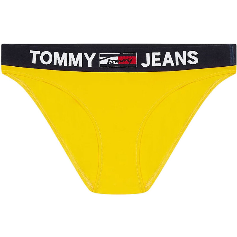 TOMMY HILFIGER - Tommy Jeans yellow nohavičky z organickej bavlny