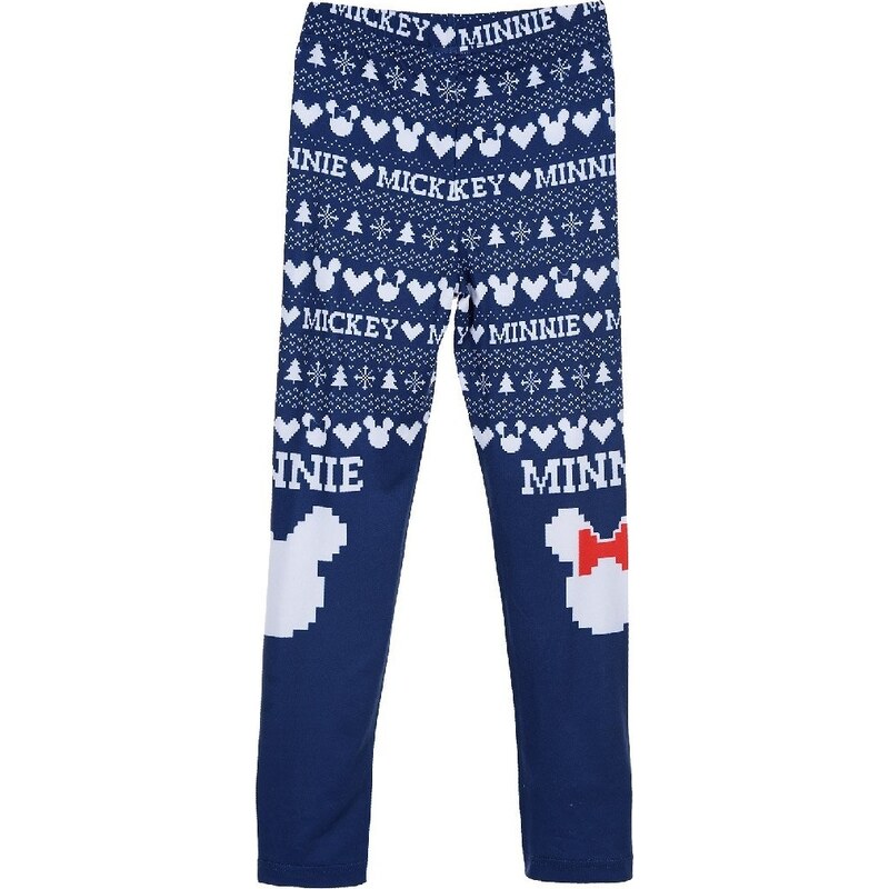 Minnie Mouse Christmas modré legíny 23074661