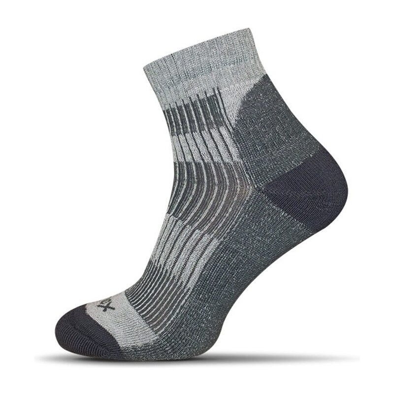 Buďchlap Šedé trekingové ponožky 23080970