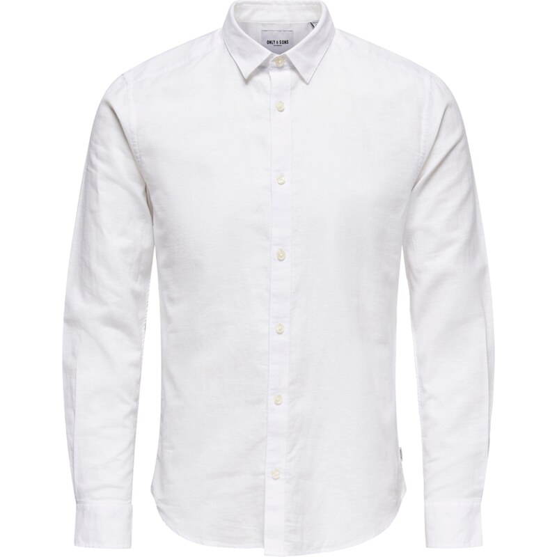 Only & Sons Košeľa ONSCaiden biela melírovaná 15590875