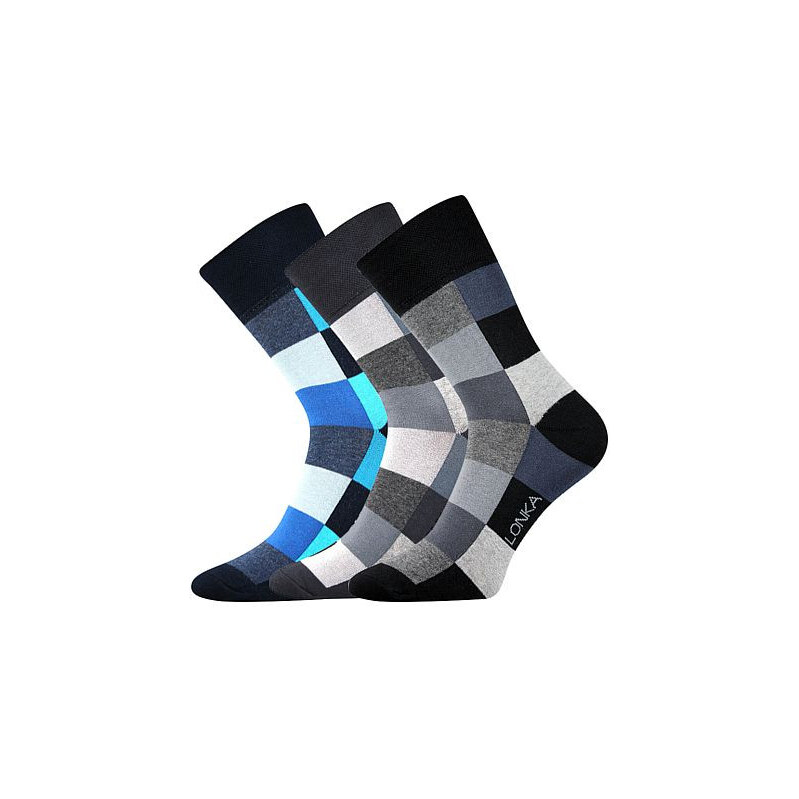 3PACK veselé ponožky Lonka viacfarebné (Decube mix B) 67842108