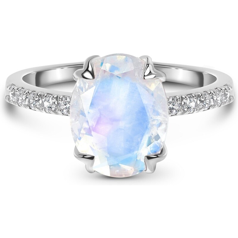 Royal Exklusive Emporial stříbrný prsten GU-DR10789R-SILVER-MOONSTONE 48134089