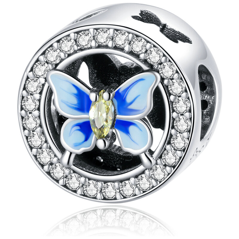 Emporial strieborný prívesok Krásny motýľ 41570784