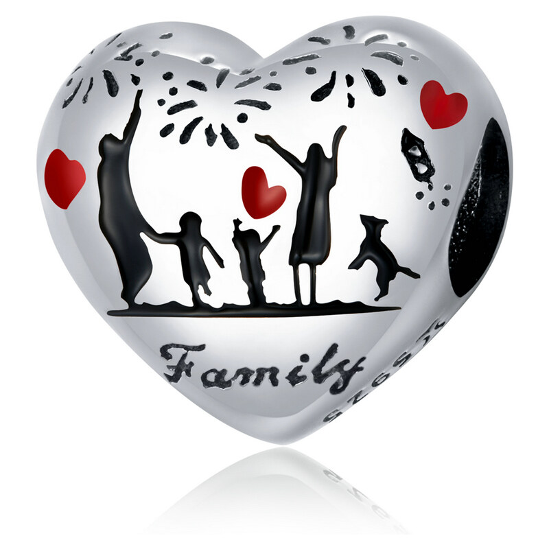 Emporial strieborný prívesok Šťastná rodinka 41571564