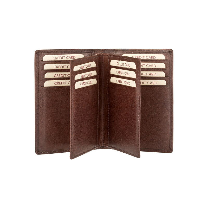 Lagen Kožená dokladovka V-260 hnedá 65502469