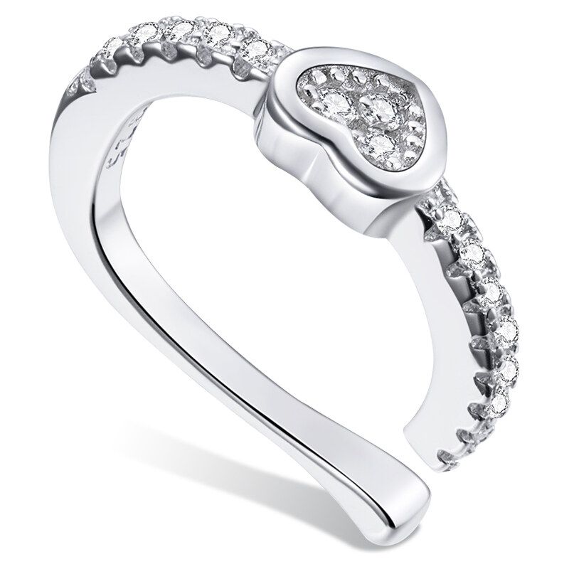 Olivie Strieborná záušnica SRDCE 5083 23361113