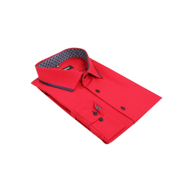 Venergi Červená pánska košeľa 176/182 cm štandard 52