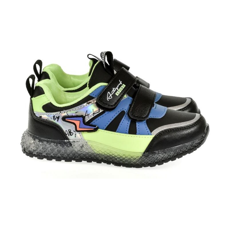 JOHN-C Detské čierne tenisky KIRK 23275046