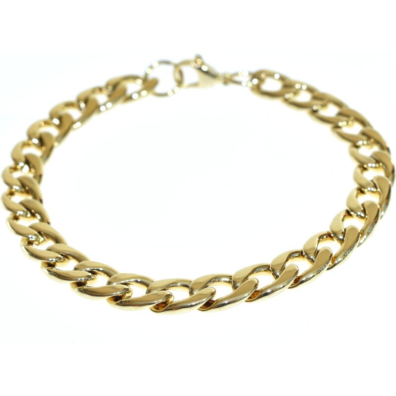 CITY STORM Oceľový pánsky náramok zlatý 8 mm - Leo 66889012