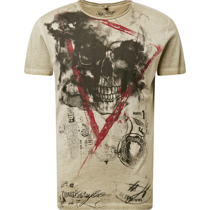 Key Largo Tričko béžová / tmavočervená / čierna 51142153