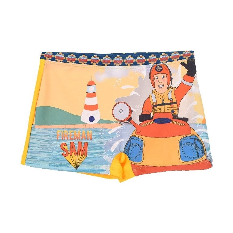 BASIC Chlapčenské plavky Fireman Sam - žlté 23441574