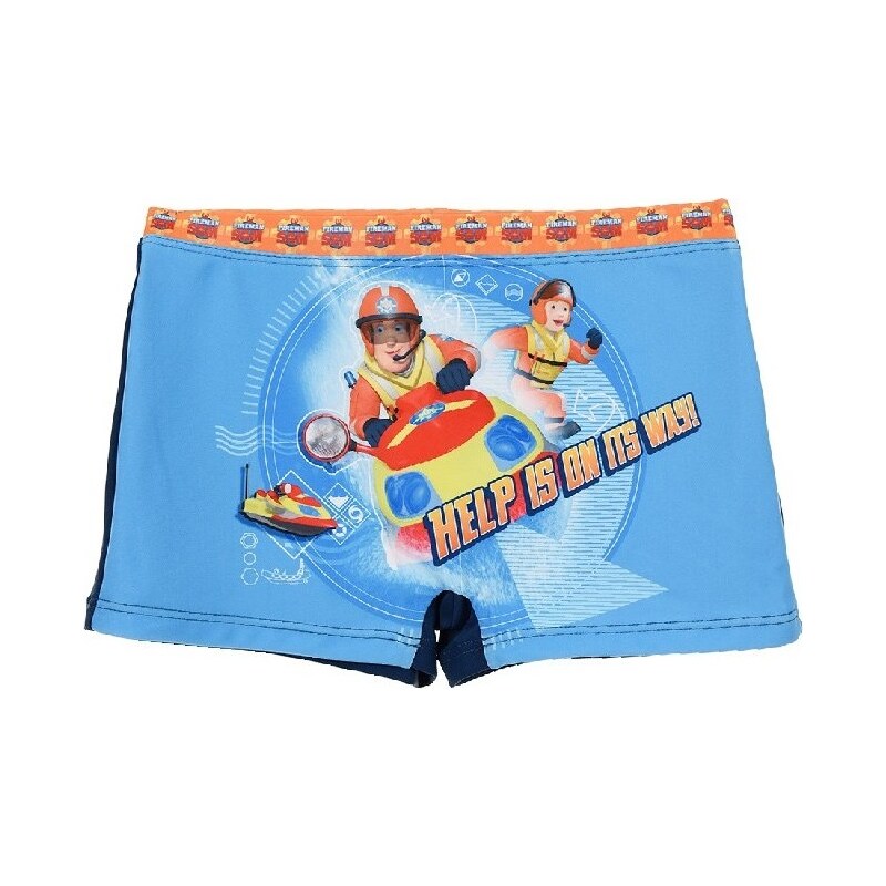 BASIC Chlapčenské plavky Fireman Sam - modré 23441575