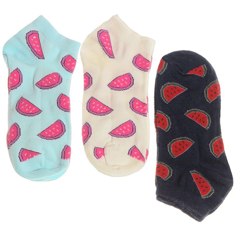 Veselé ponožky Melón dámske 3páry 23447002