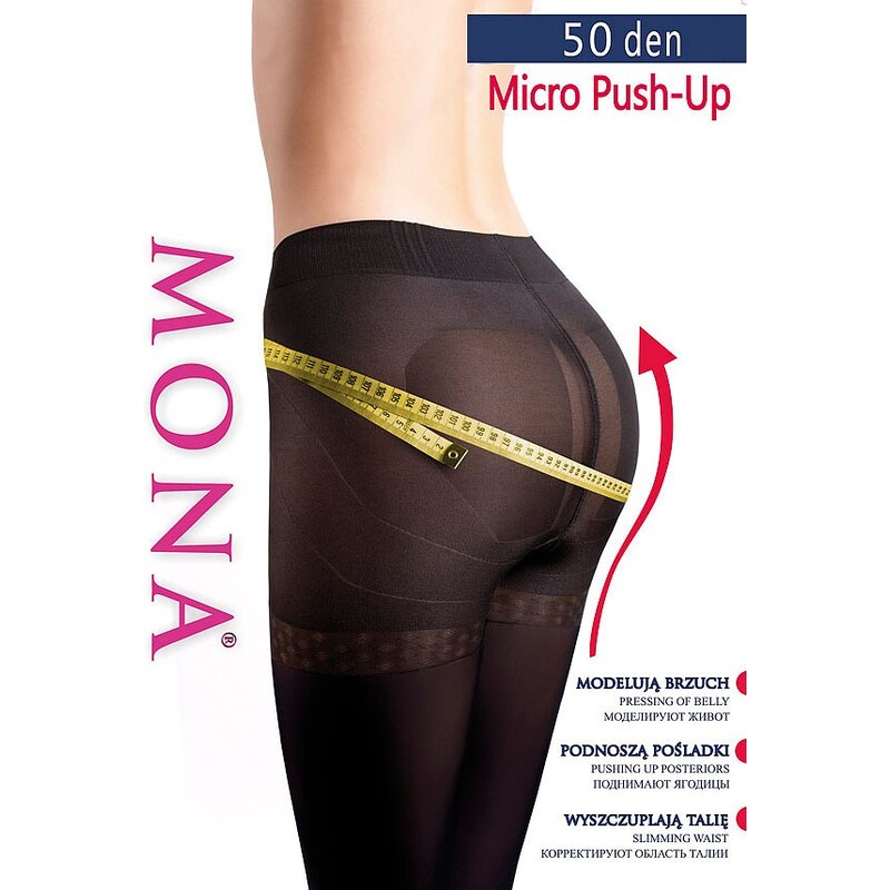 Formujúce pančuchy Mona Micro Push-Up 50 den 65842304