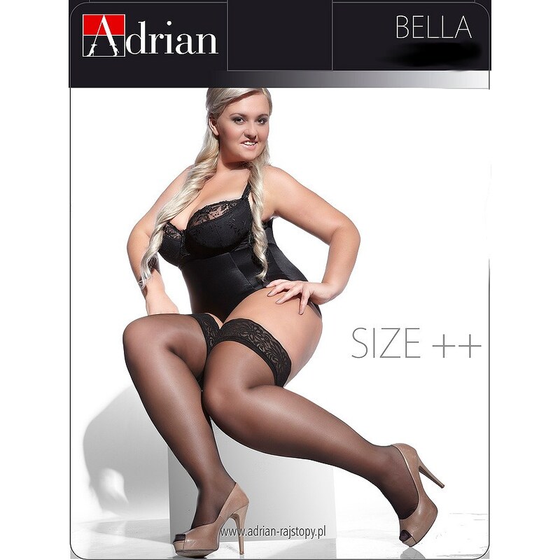 Samodržiace pančuchy Adrian Bella Size++ 15 den 34143889