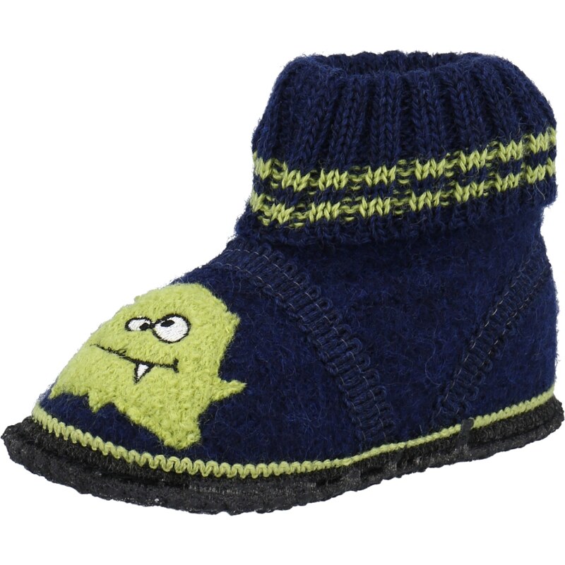 BECK Papuče Monster tmavomodrá / svetlozelená 66179259