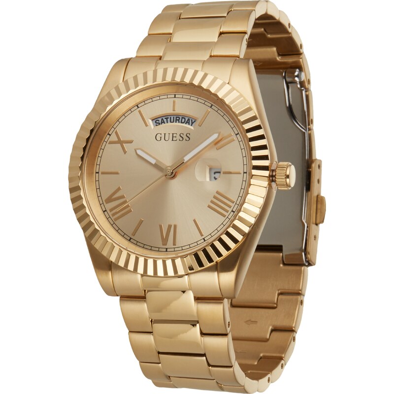 GUESS Analógové hodinky Connoisseur zlatá 55017464