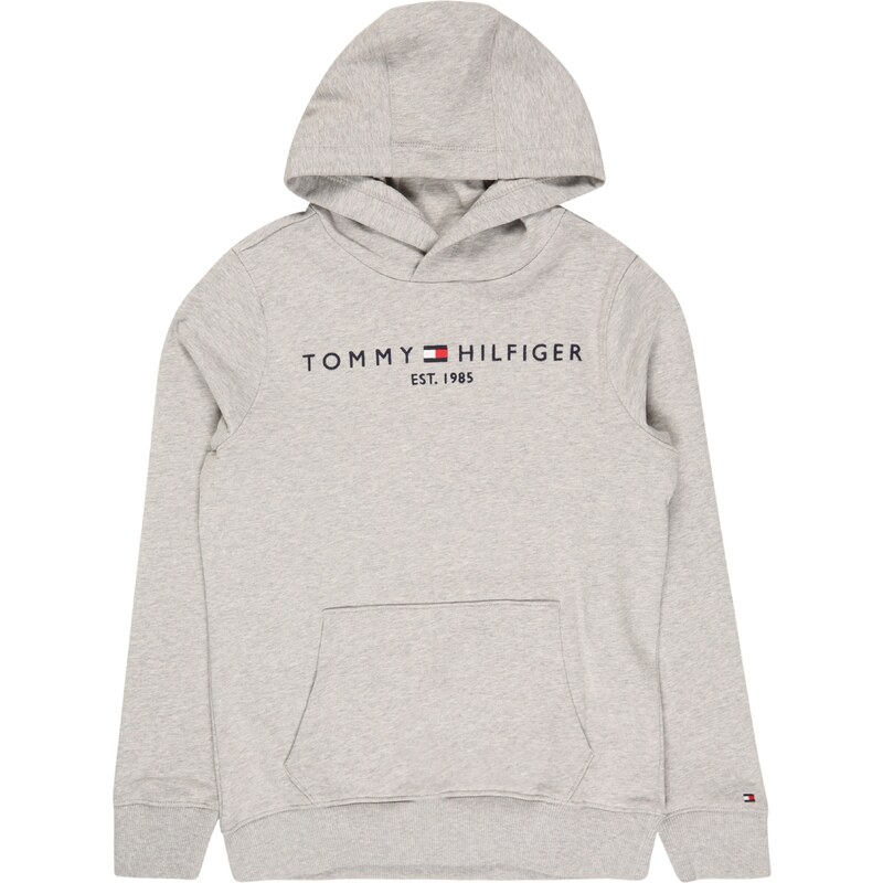 TOMMY HILFIGER Mikina tmavomodrá / sivá melírovaná / svetločervená / 24774990
