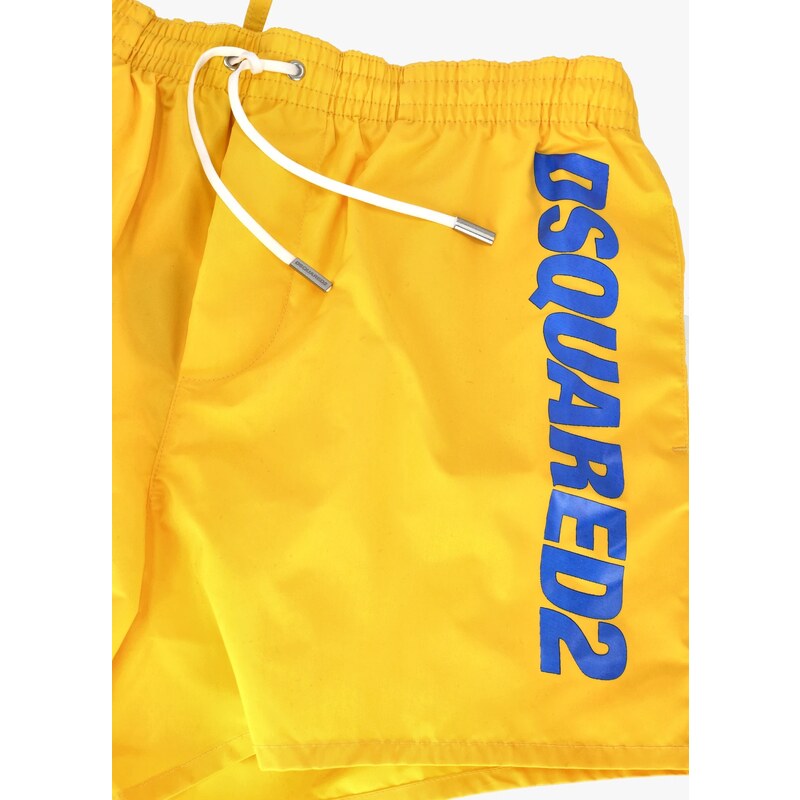 DSQUARED2 Logo Yellow plavky