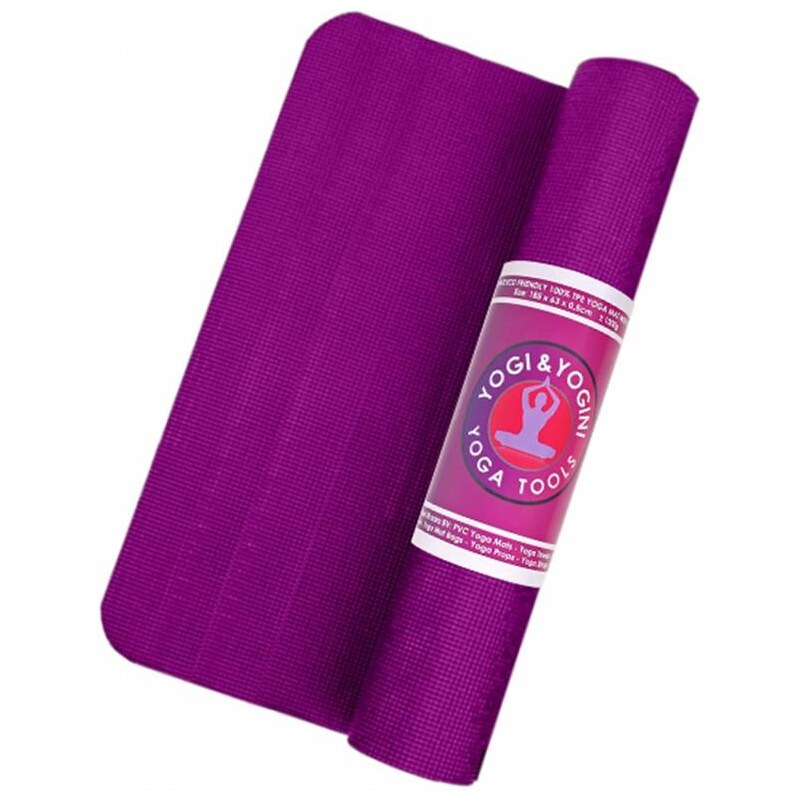 Yogi&Yogini PVC Podložka na jogu fialová