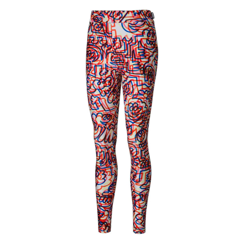 Puma x Mr. Doodle Printed Women´s Leggings - Dámske - Nohavice Puma - 66356163