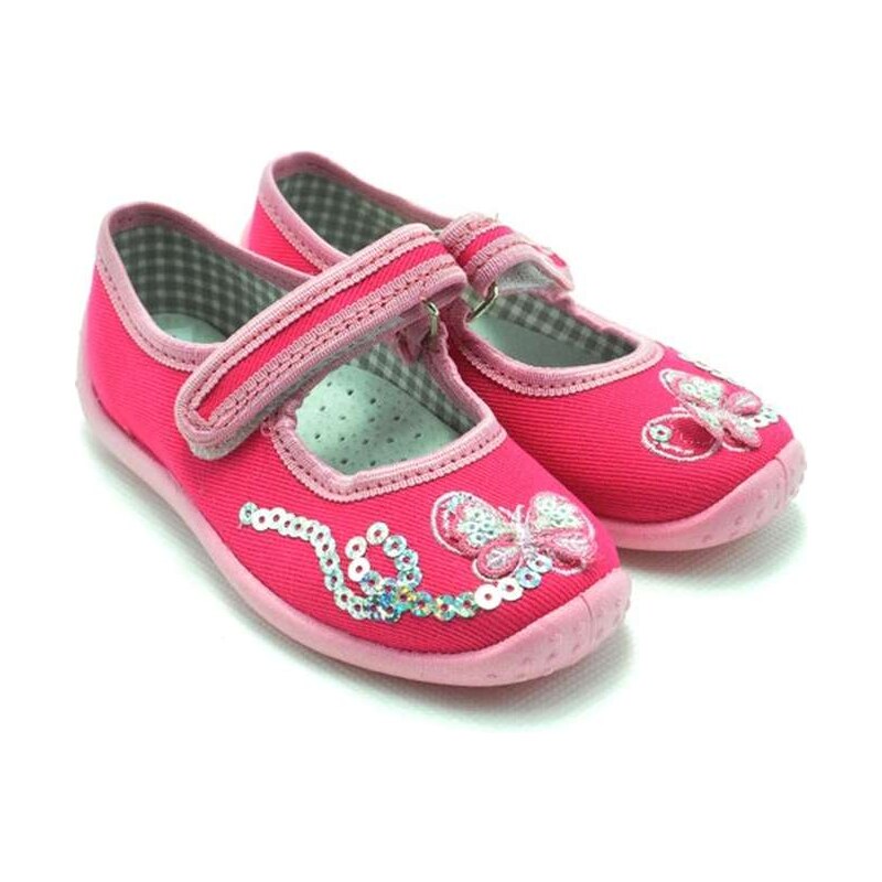 Roháčan Detské papuče ružové s motýľom DEPA-2177-252008 - 30