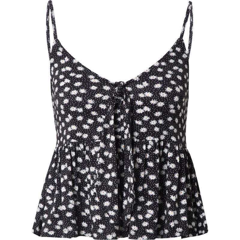 ABOUT YOU Top Aurelia čierna / biela 63140901