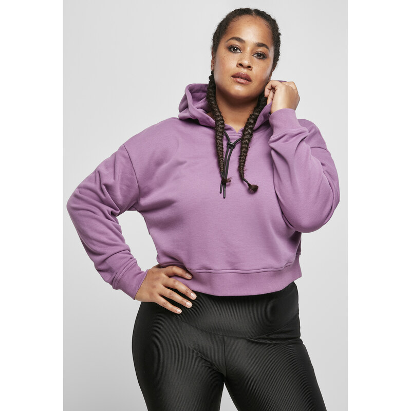 Urban Classics Womens Short Terry Hoody duskviolet 50676411