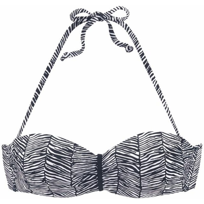 VENICE BEACH Bikinový top Sugar čierna / biela 54221364