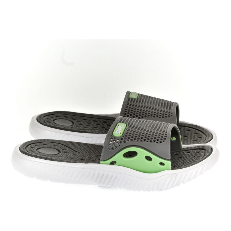JOHN-C Detské sivo-zelené šľapky IFAM 23740771