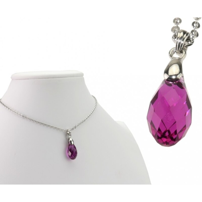 CITY STORM Prívesok Briolette Made With Swarovski s retiazkou - 66889125