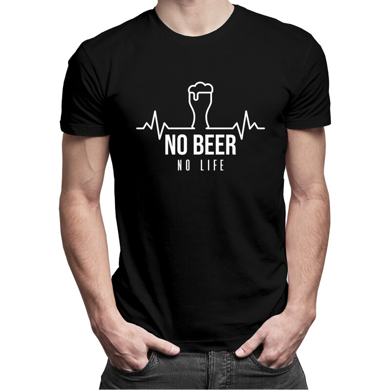 E-shop Garibald No beer no life - pánske tričko s potlačou