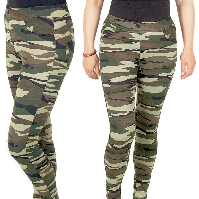 Dámske maskáčove legíny Elevek 9745-13 woodland 18157720