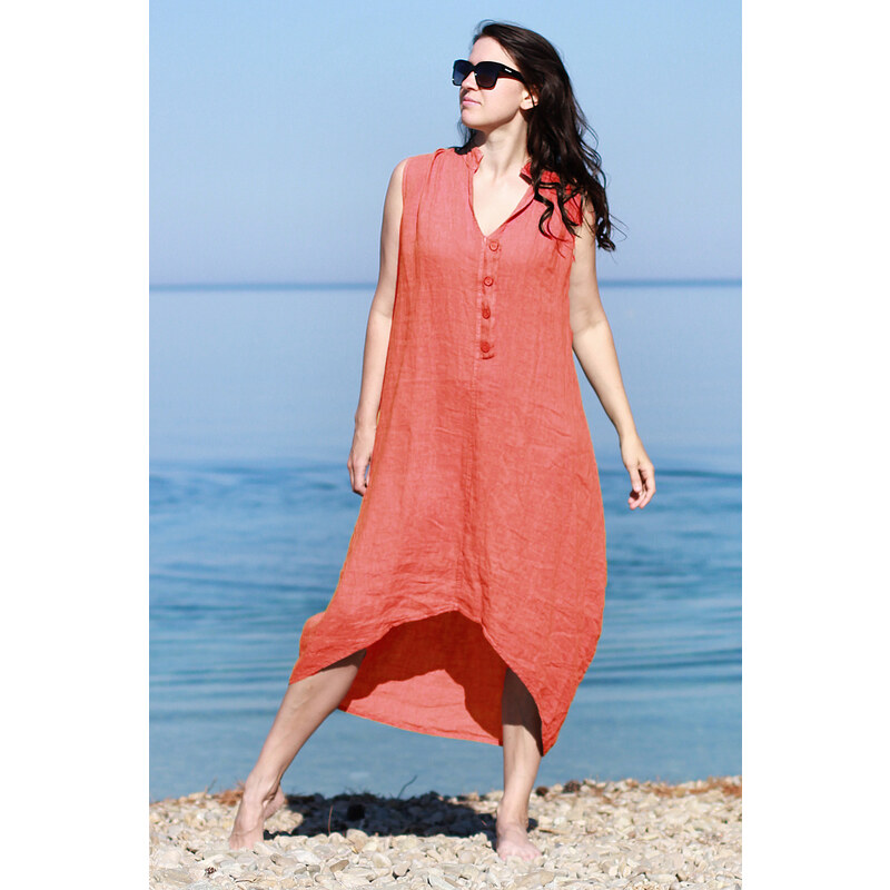 Glara Dámske letné šaty 100% lan 23855623