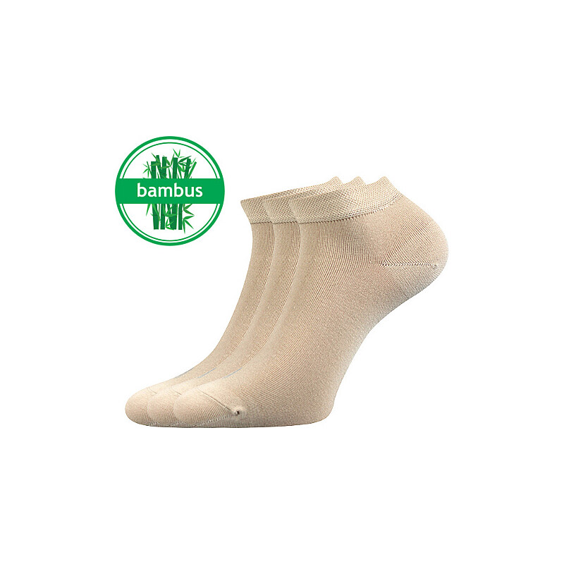 DESI bambusové antibakteriálne ponožky Lonka Běžová 43-46 3 páry 44180771