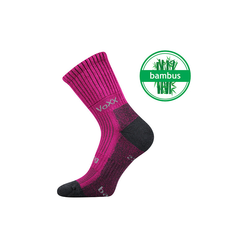 BOMBER COLOR bambusové zosilnené ponožky VoXX Fuchsia 39-42 1 pár 26251712